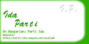 ida parti business card